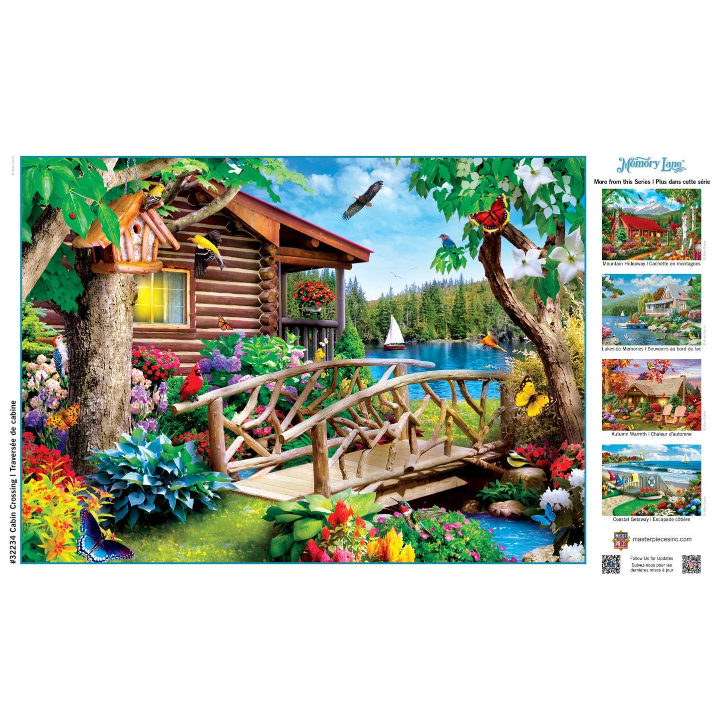 Memory Lane - Cabin Crossing 300 Piece EZ Grip Puzzle | Masterpieces Puzzles