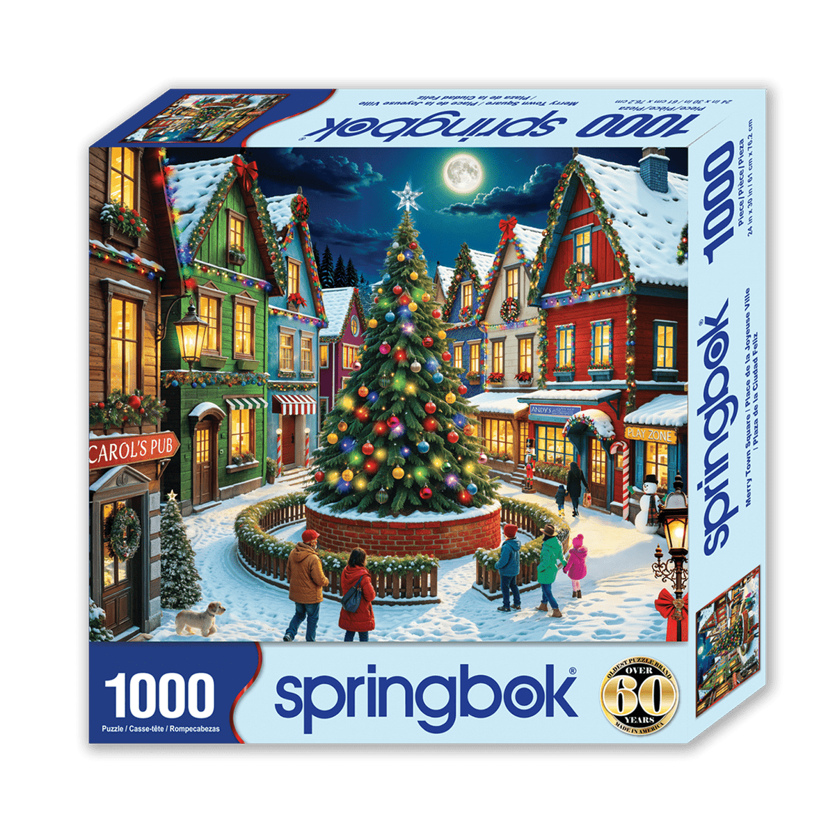 Merry Town Square 1000 Piece Jigsaw Puzzle | Springbok Puzzles