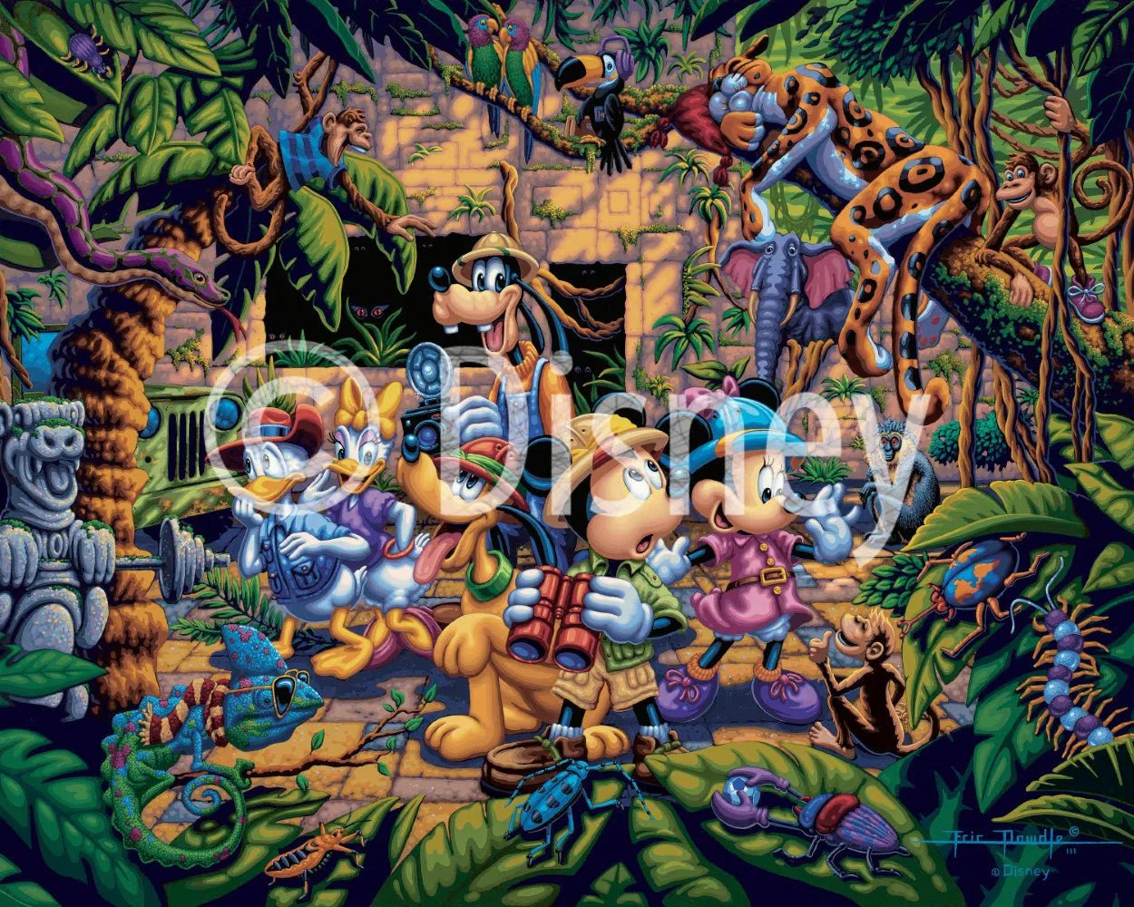 Mickey & Friends Exploring the Jungle 500 Piece Puzzle by Dowdle and Disney