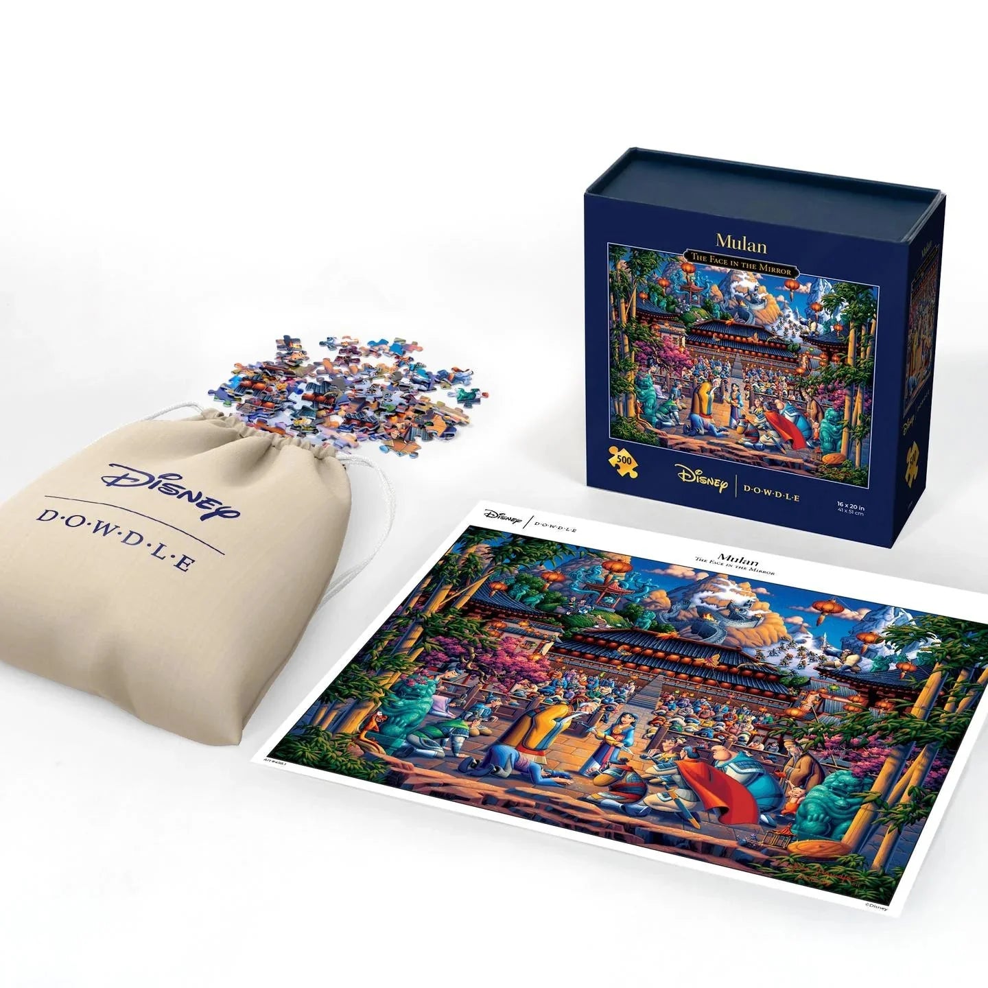 Mulan The Face in the Mirror 500 Piece Jigsaw Puzzle | Dowdle Puzzles