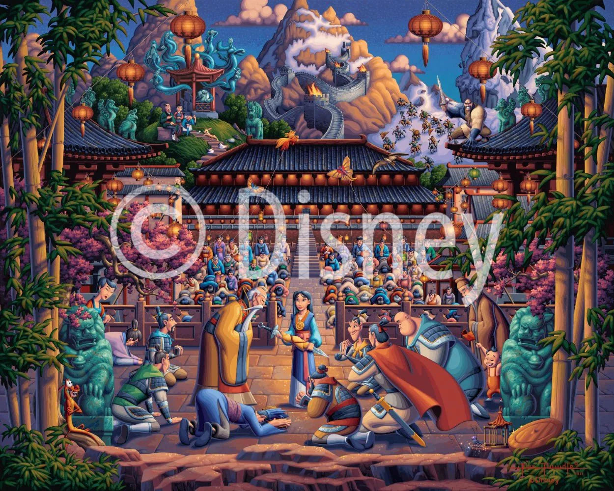 Mulan The Face in the Mirror 500 Piece Jigsaw Puzzle | Dowdle Puzzles