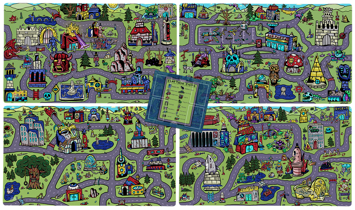 My Town Bundle Set | 4 Playmats and Commander Zone
