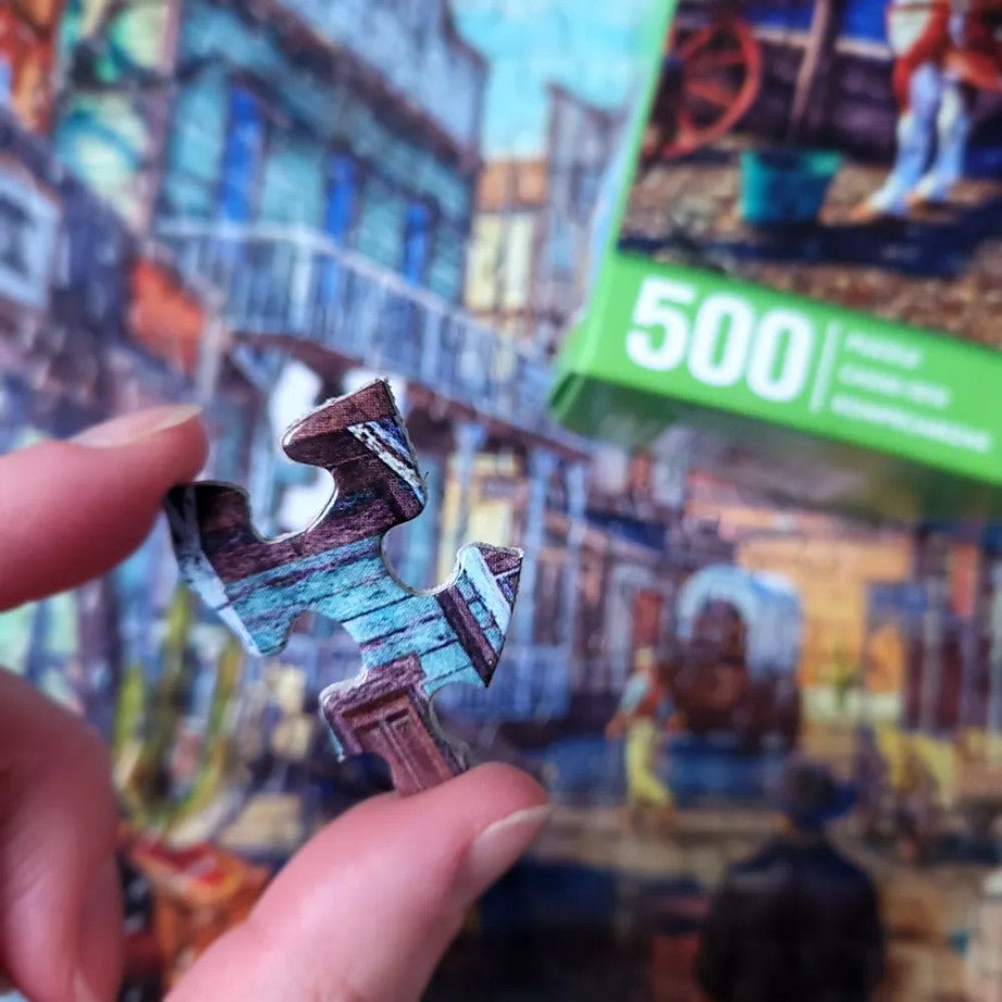 Old Western Town 500 Piece Jigsaw Puzzle by Springbok Puzzles