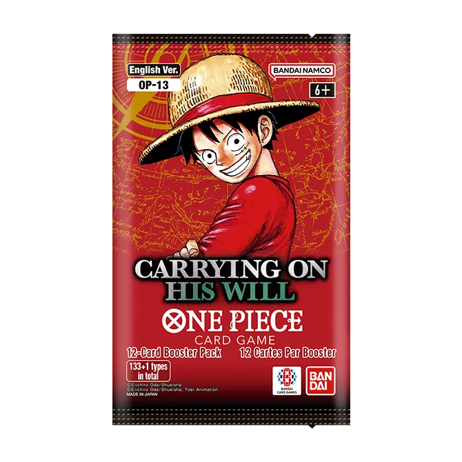 One Piece Card Game Carrying on His Will OP-13 English booster pack