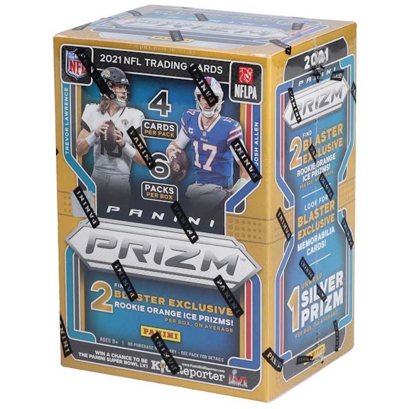 2021 Panini Prizm Football Orange Ice Blaster Box