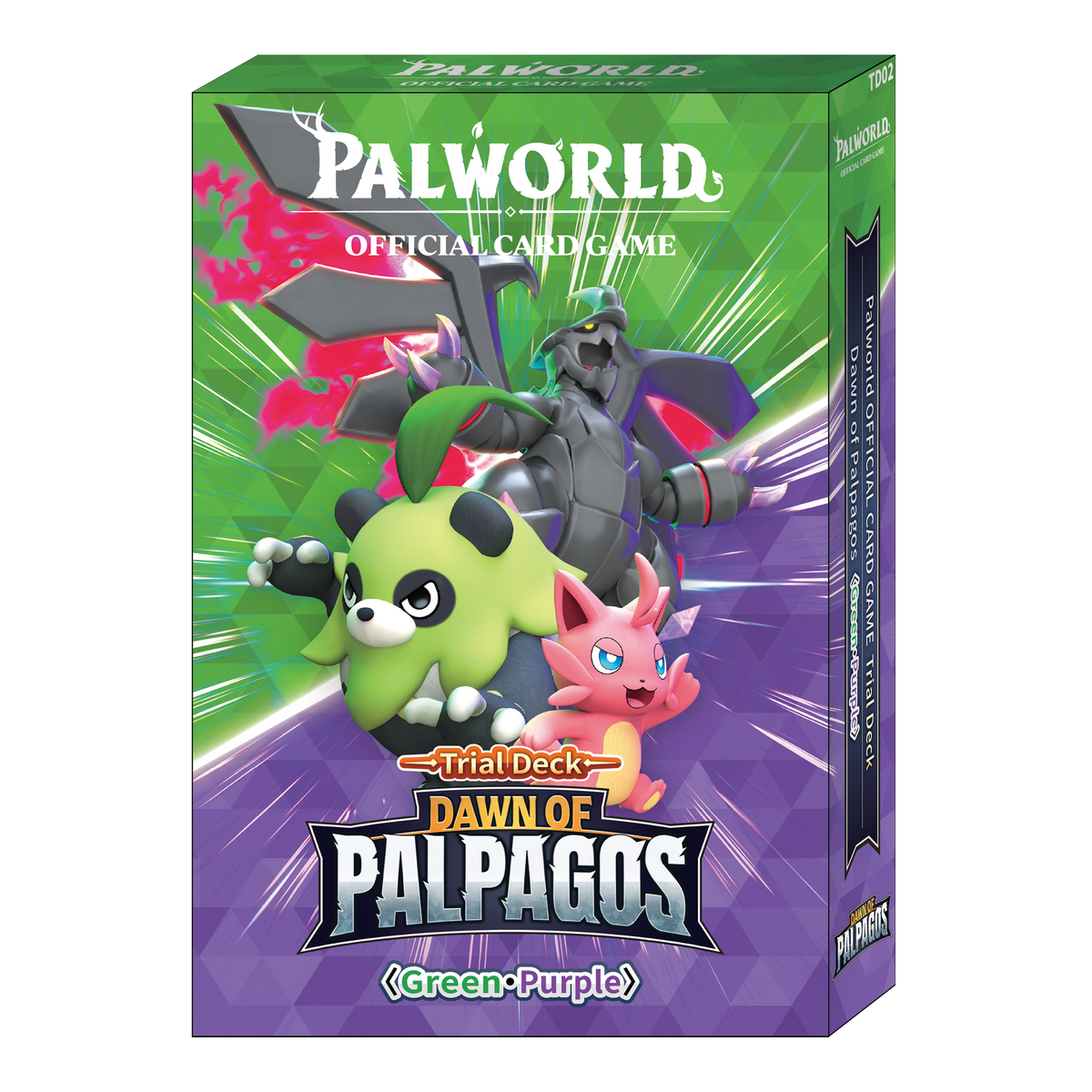 Palworld Dawn of Palpagos Green and Purple Trial Deck official English package