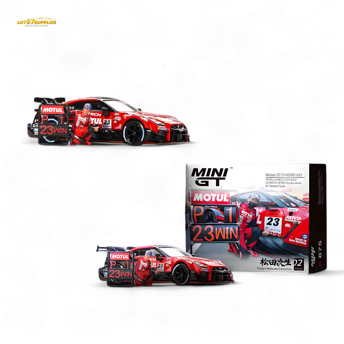 Mini GT Nissan GT-R Nismo #23 Motul Autech 2021 1:64