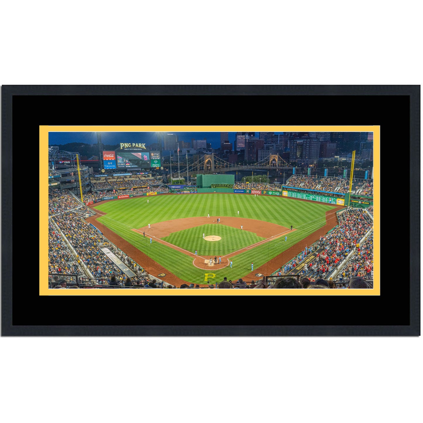 Framed PNC Park Pittsburgh Pirates MLB 16x24 Baseball Photo Professionally Matted
