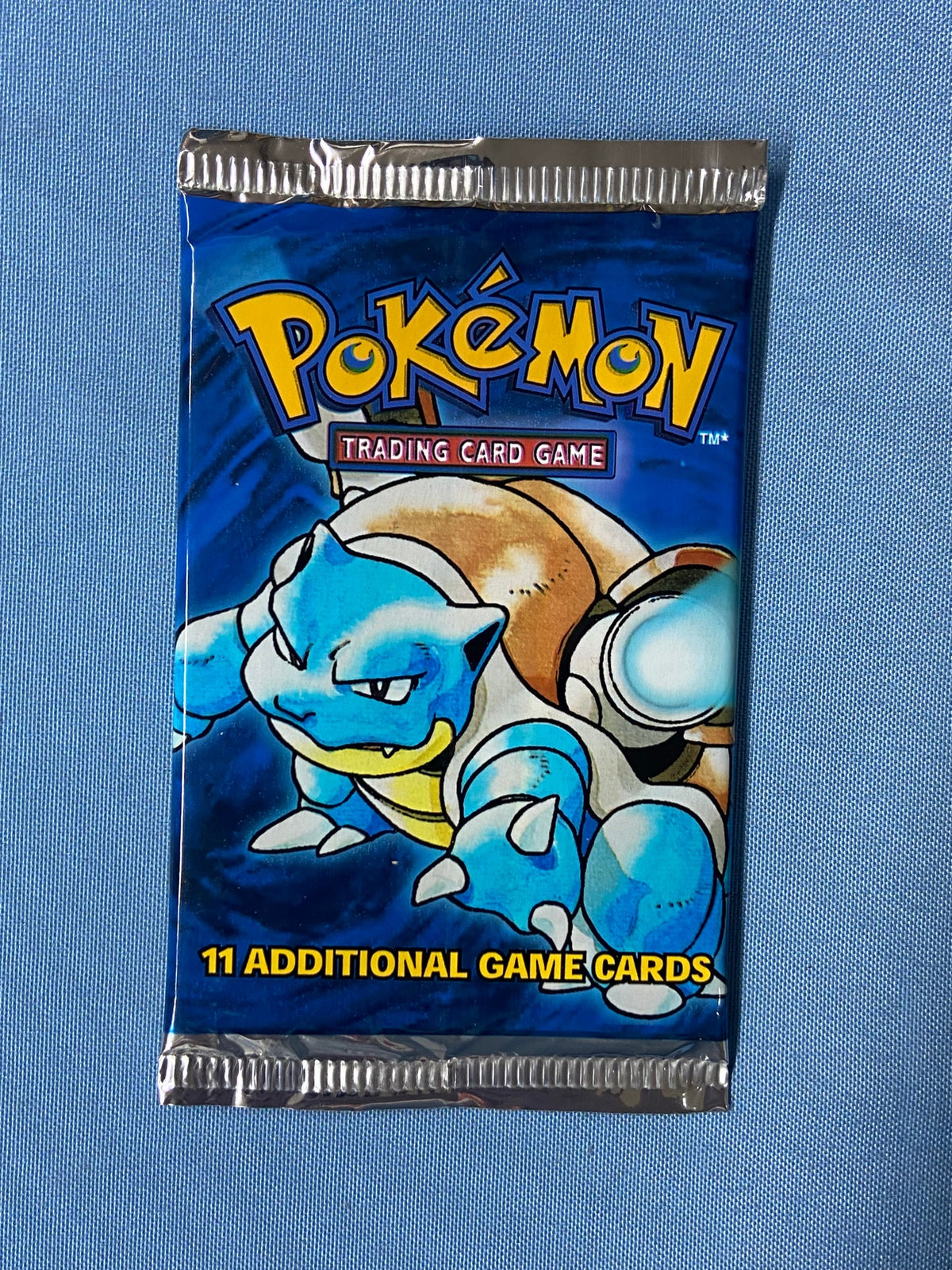 Pokémon TCG Base Set Unlimited sealed booster pack Blastoise artwork