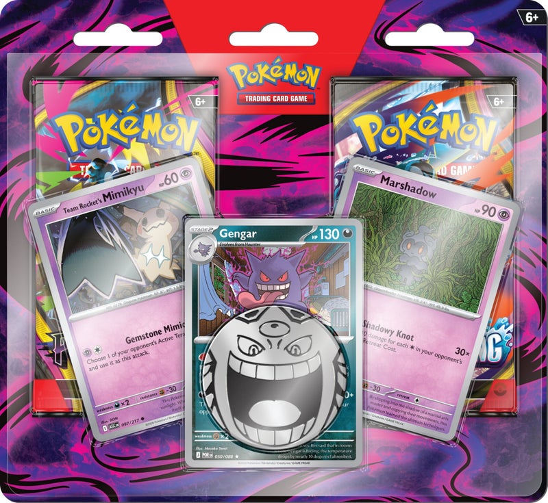Pokémon Enhanced 2-Pack Blister — Gengar, Marshadow and Team Rocket’s Mimikyu