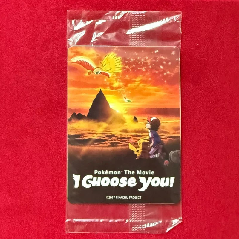 Pokémon The Movie I Choose You sealed three-card Ash's Pikachu promo pack