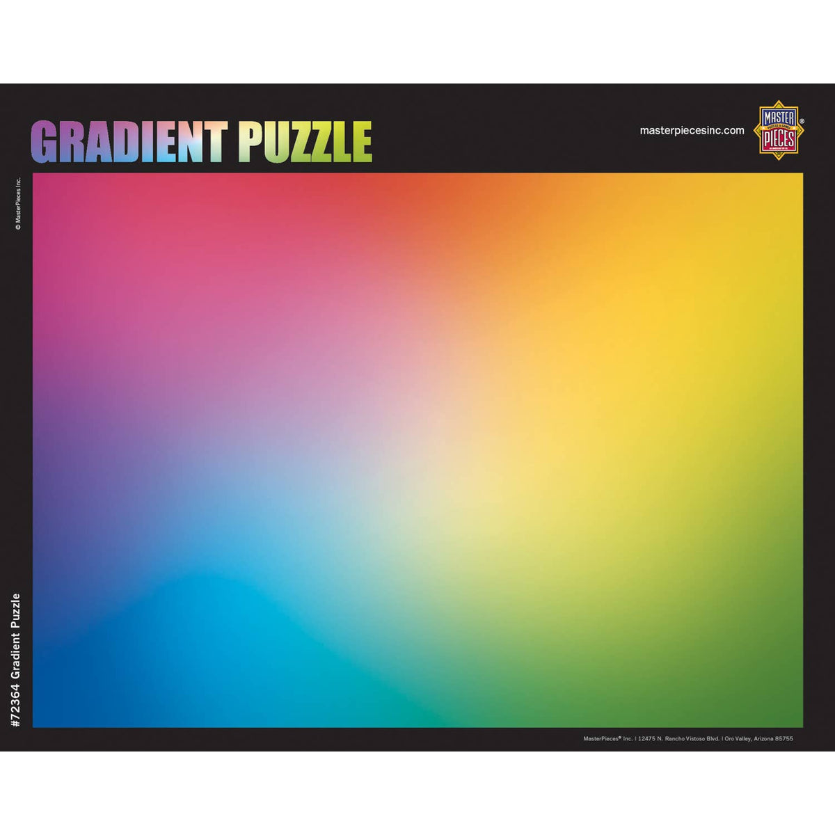 Rainbow Gradient 1000 Piece Jigsaw Puzzle | Masterpieces Puzzles