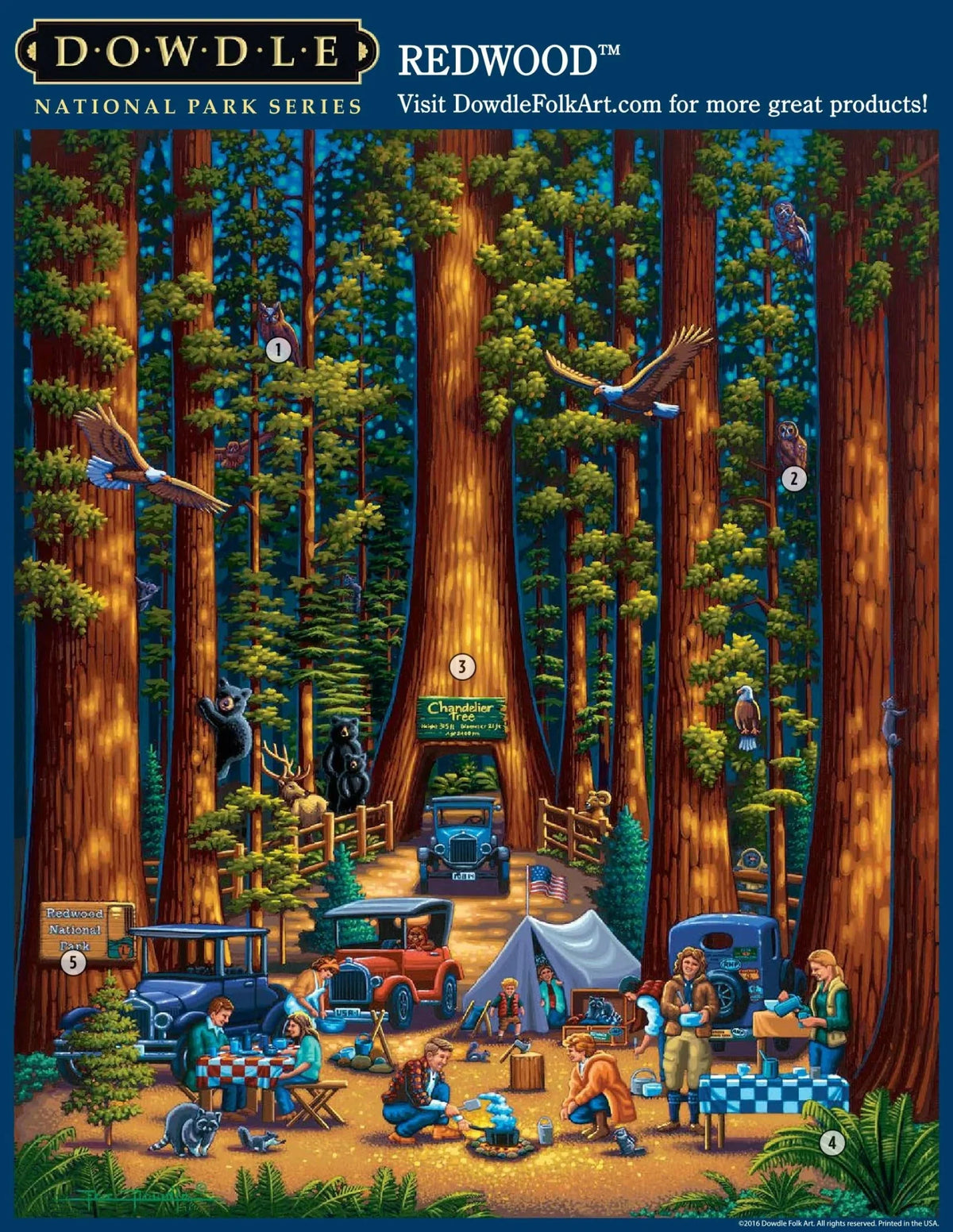 Redwood National Park 500 Piece Jigsaw Puzzle by Dowdle