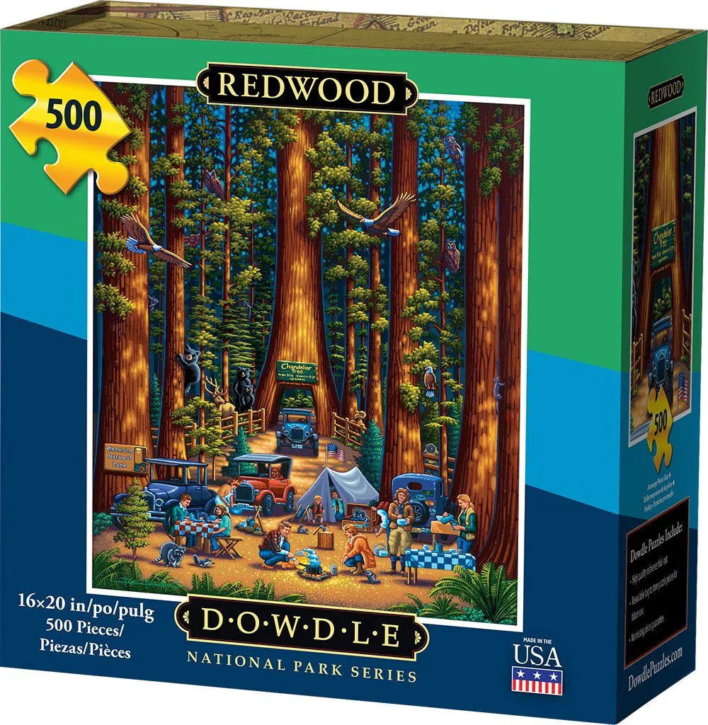 Redwood National Park 500 Piece Jigsaw Puzzle by Dowdle