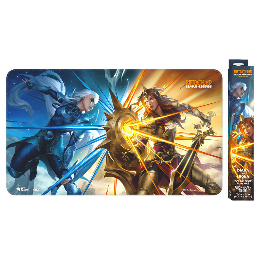 Riftbound Vendetta Diana vs Leona bound edge playmat