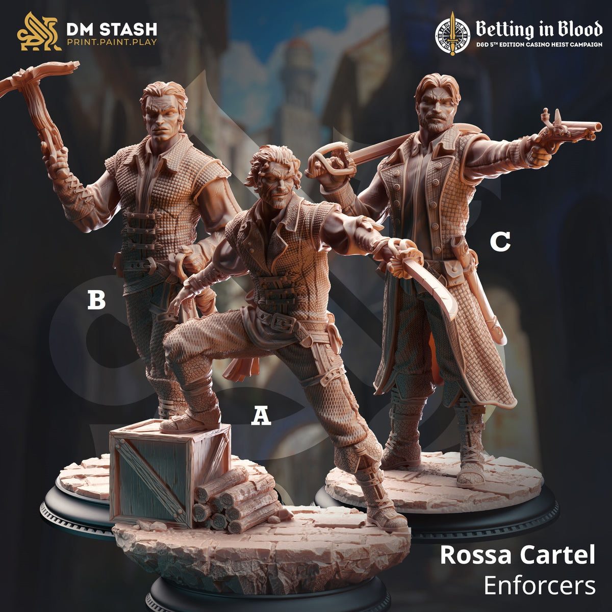 Rossa Cartel Enforcers (Male Human Fighters)