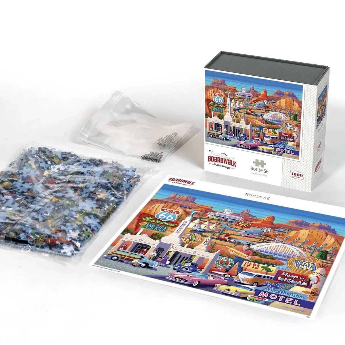 Route 66 1000 Piece Jigsaw Puzzle by Boardwalk Puzzle Company