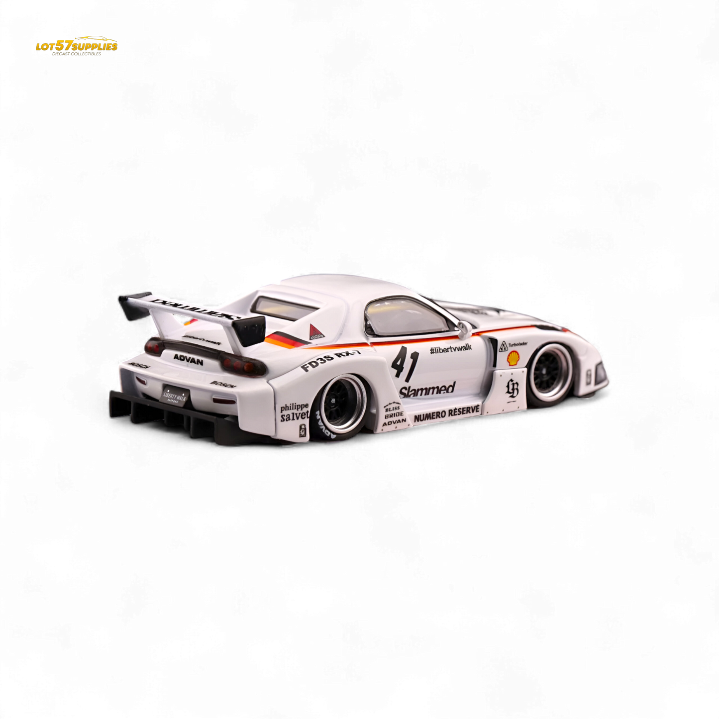 INNO64 Mazda RX-7 LBWK White 1:64