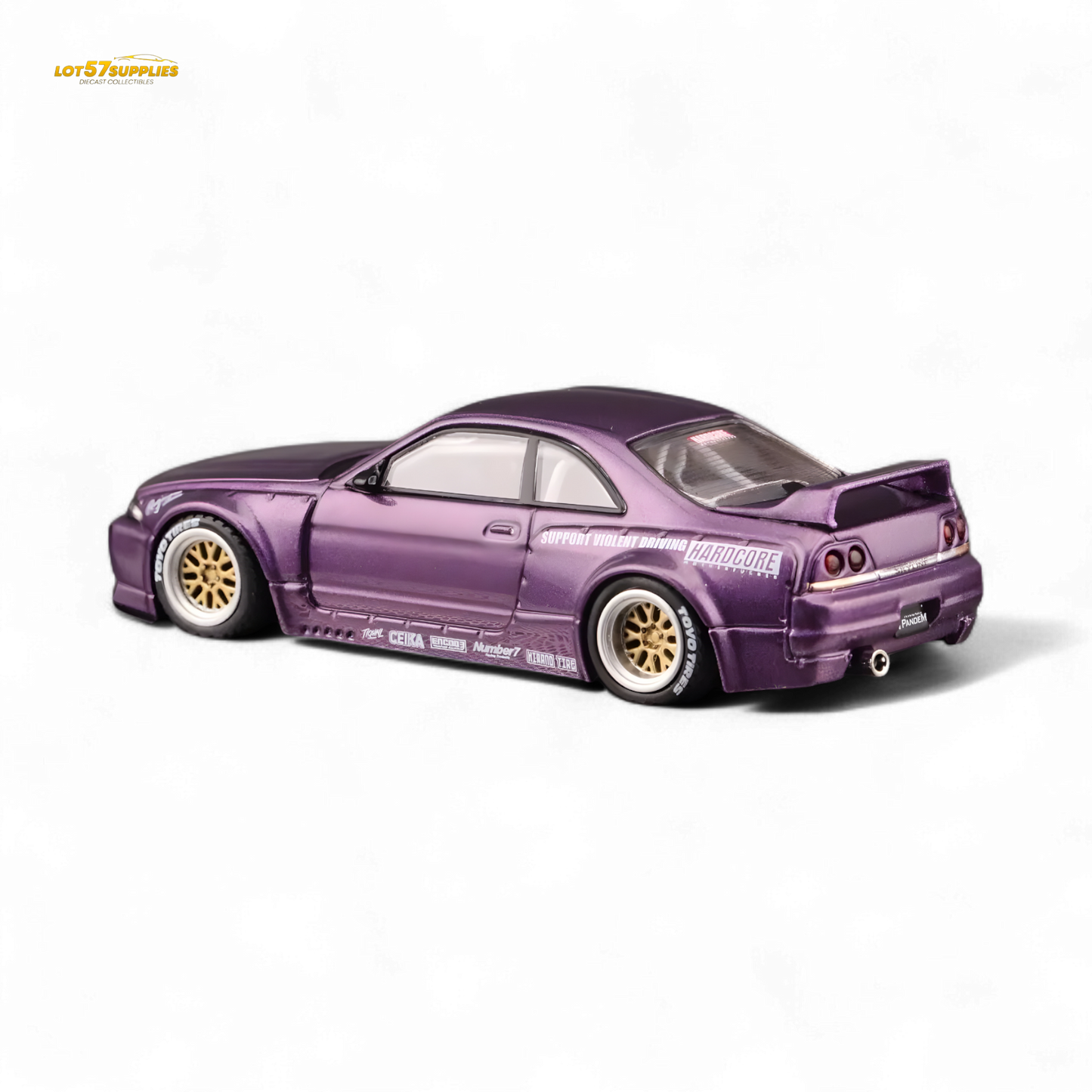 INNO64 Nissan Skyline GT-R R33 Pandem Rocket Bunny Purple 1:64