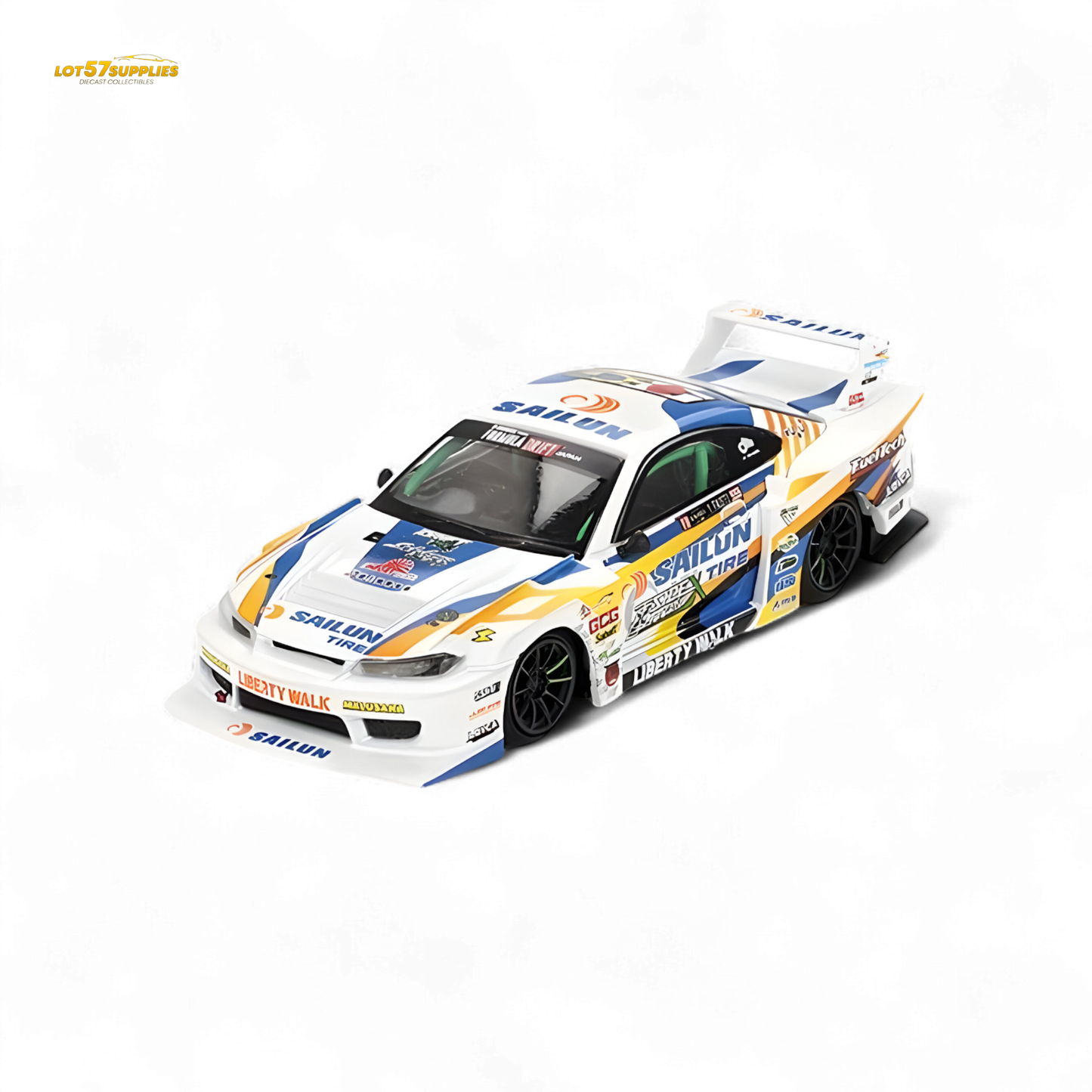 Mini GT Nissan LB-Super Silhouette S15 Silvia 2023 Formula Drift Japan #895 1:64