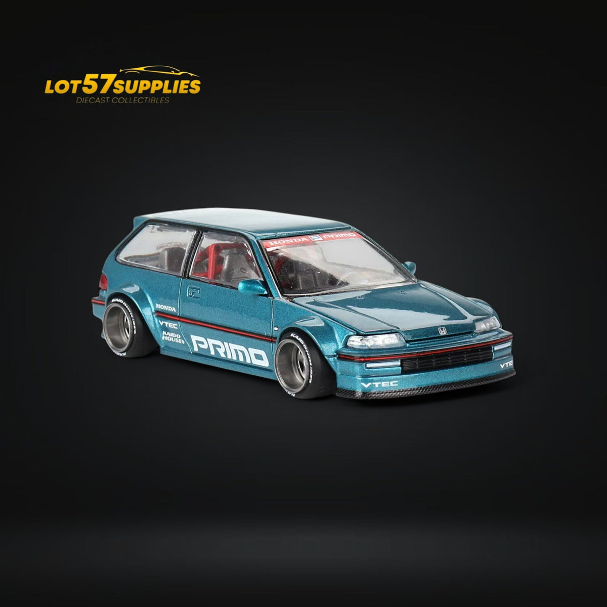 Mini GT x Kaido House Honda Civic EF Tahitian Green 1:64