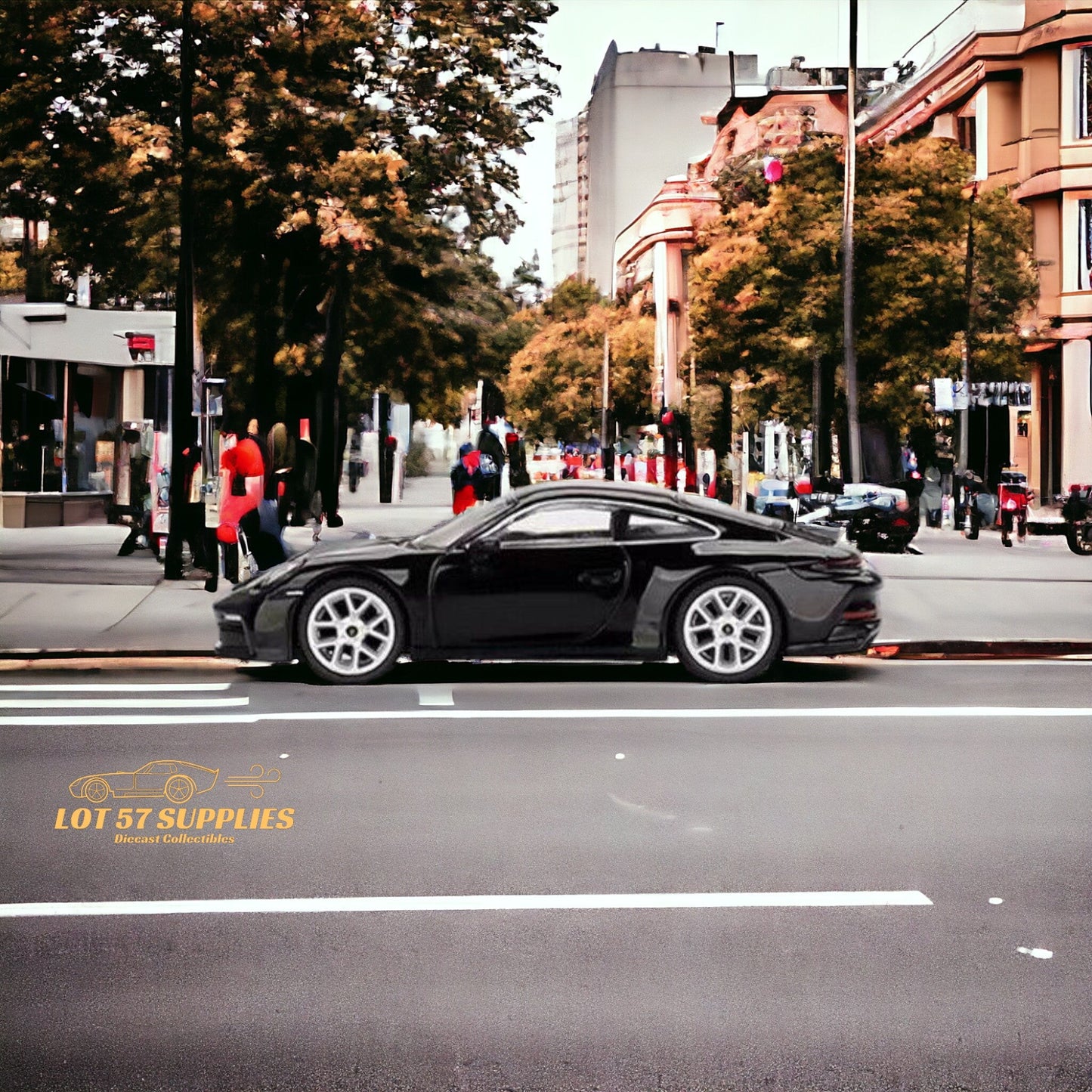 Mini GT Porsche 911 GT3 Touring Black 1:64