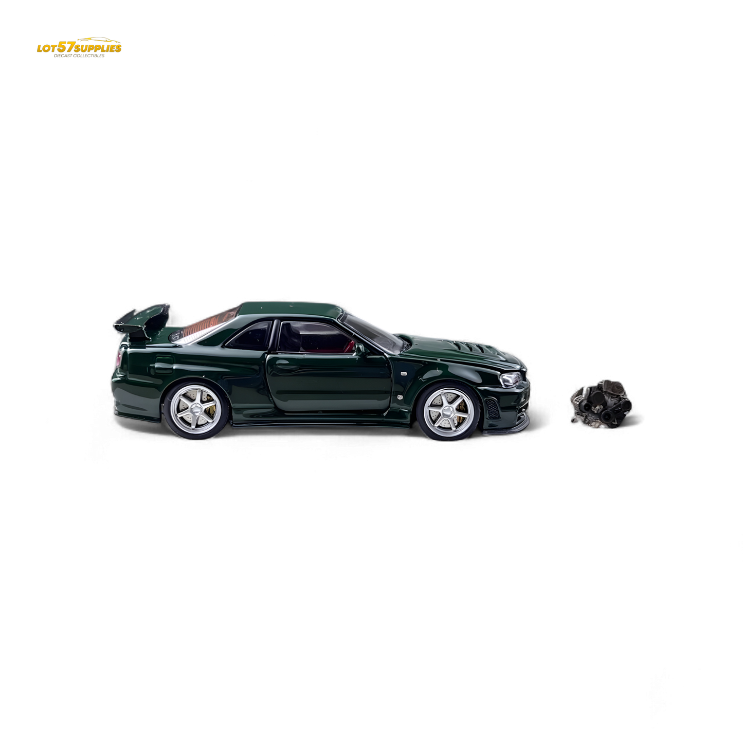 PGM Nissan GTR R34 Z-TUNE British Green 1:64