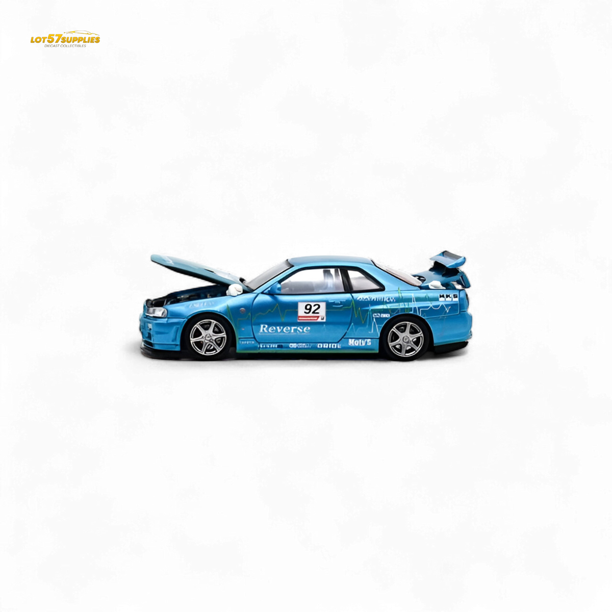 Cool ART Nissan Skyline R34 Blue #92 1:64