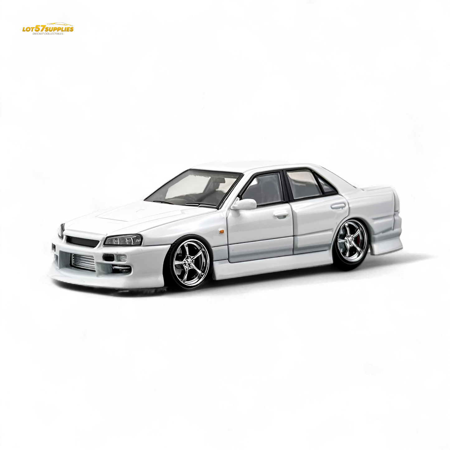 Mortal Nissan ER34 Skyline Uras Pearl White 1:64