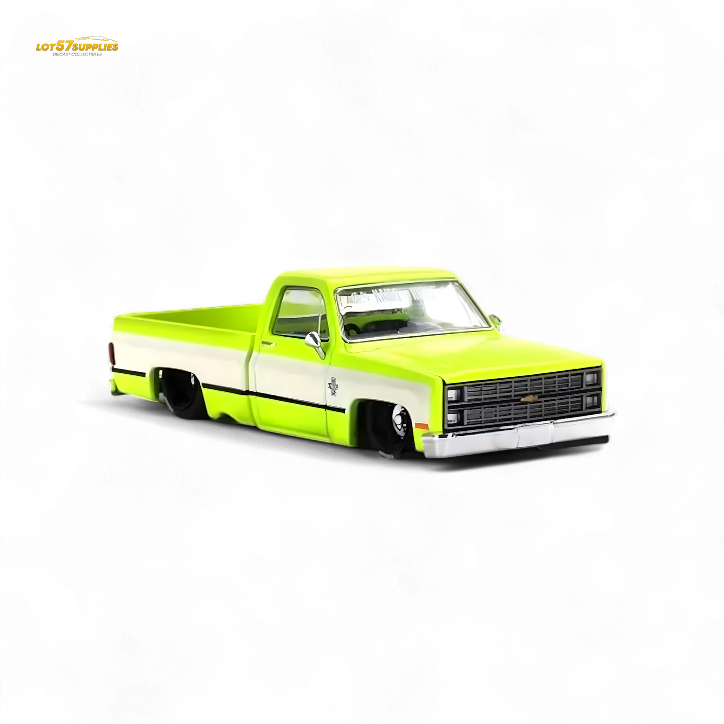 Mini GT x Kaido House Chevrolet Silverado FLO YELLOW 1:64
