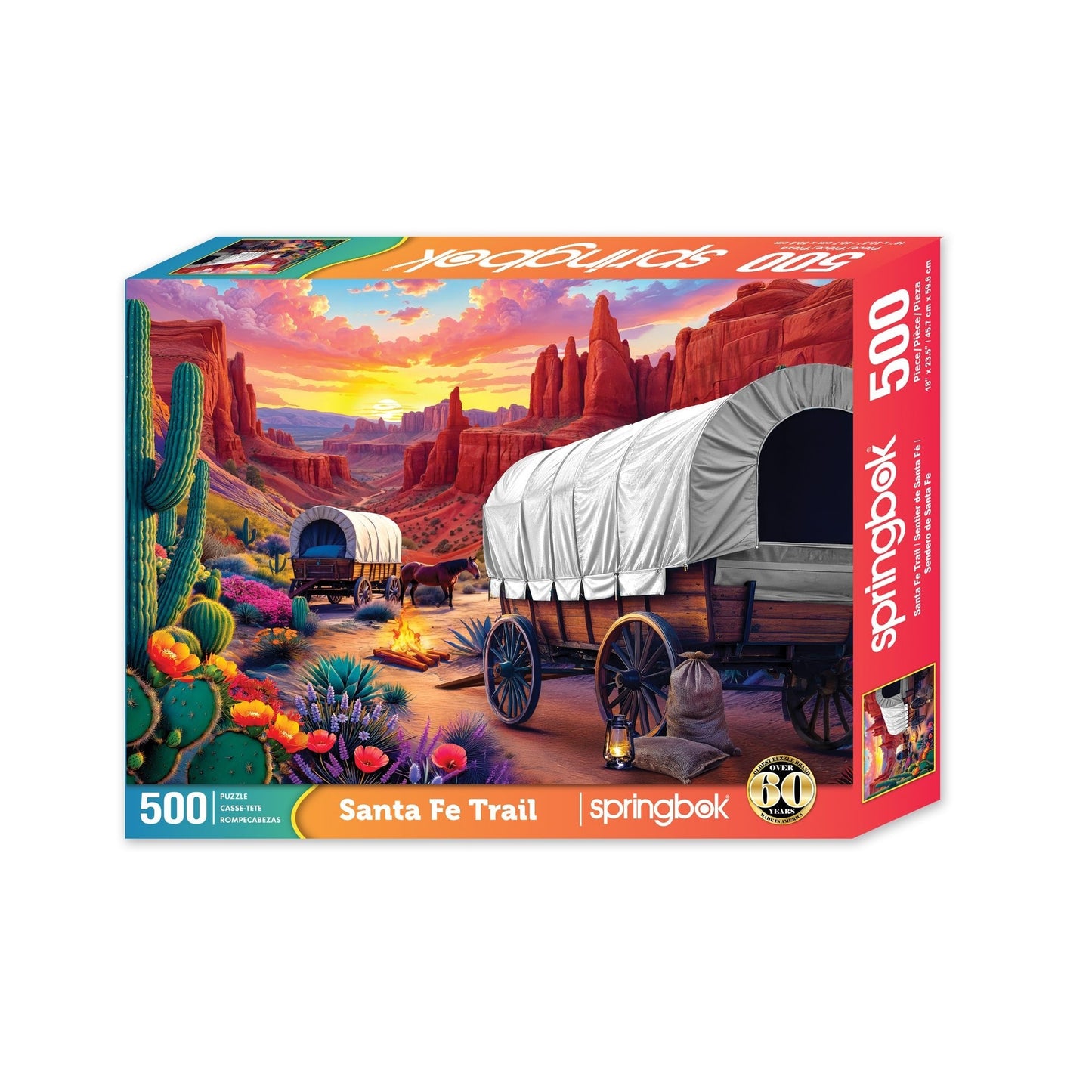 Santa Fe Trail 500 Piece Jigsaw Puzzle | Springbok Puzzles