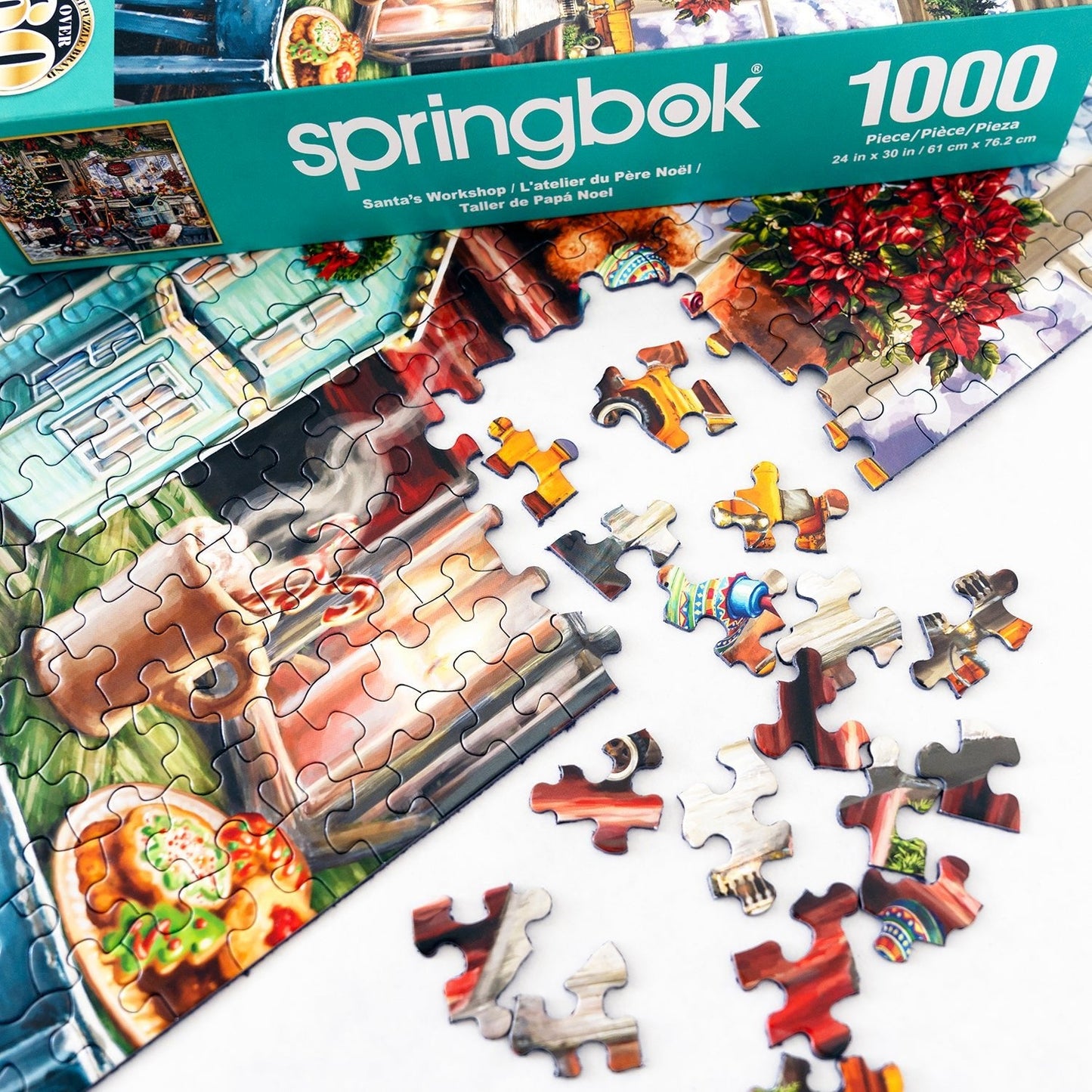 Santa's Workshop 1000 Piece Jigsaw Puzzle | Springbok Puzzles