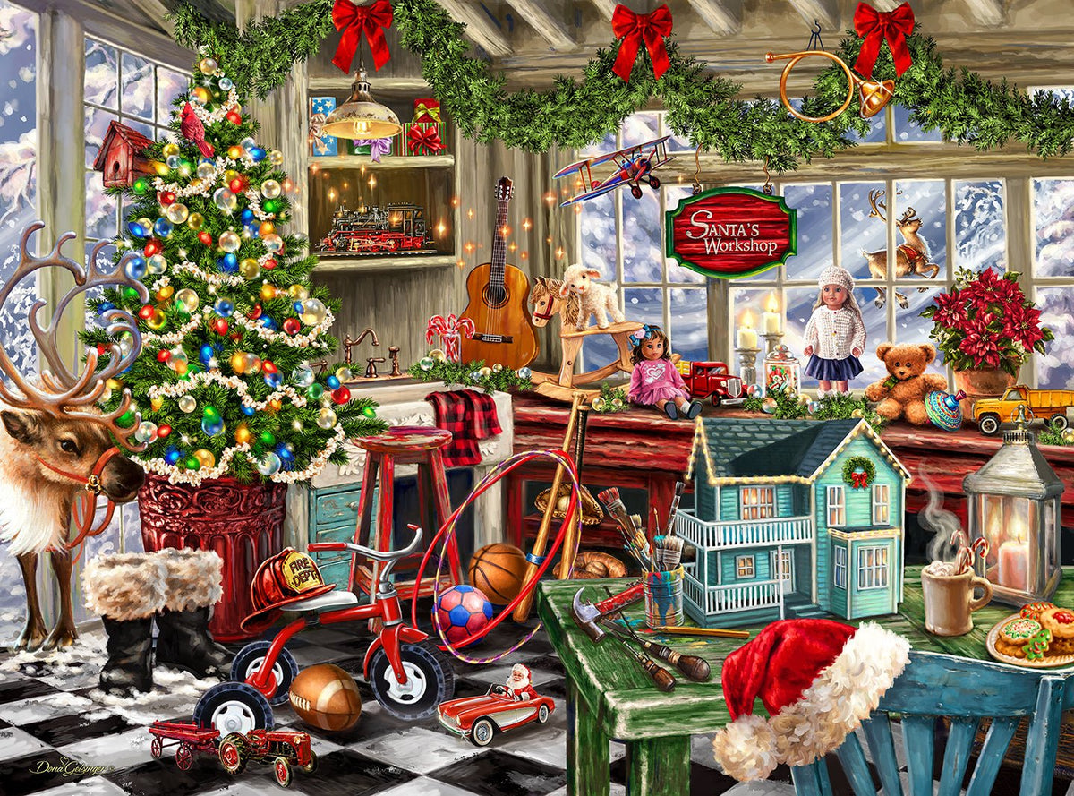 Santa's Workshop 1000 Piece Jigsaw Puzzle | Springbok Puzzles