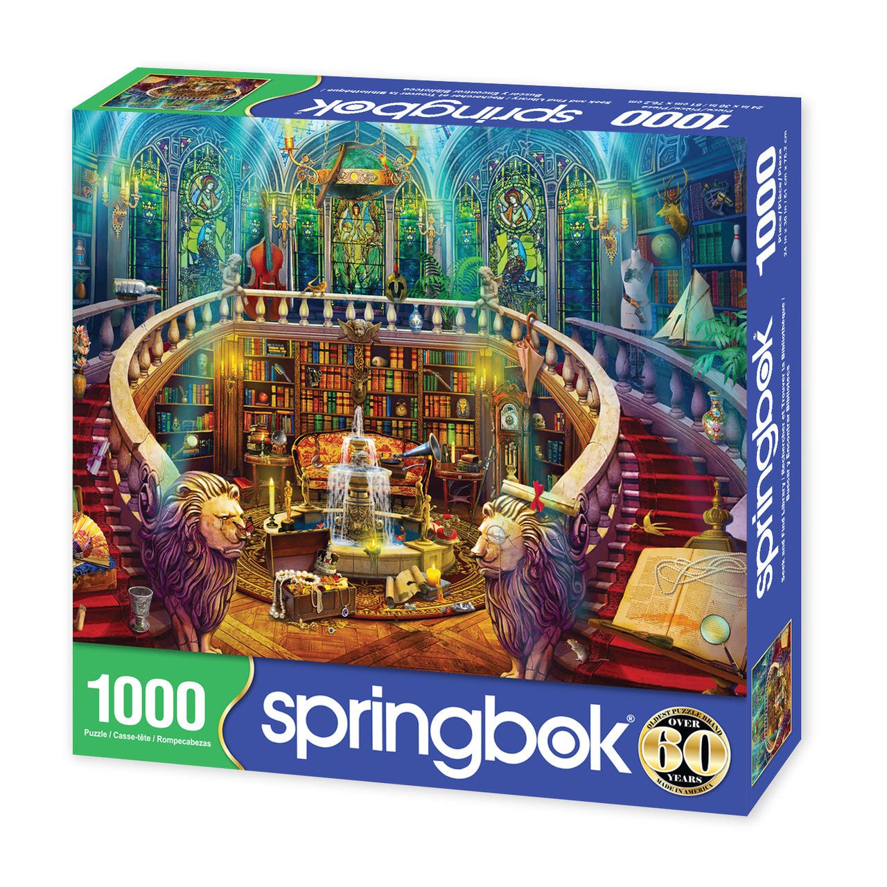 Seek and Find Library 1000 Piece Jigsaw Puzzle by Springbok Puzzles
