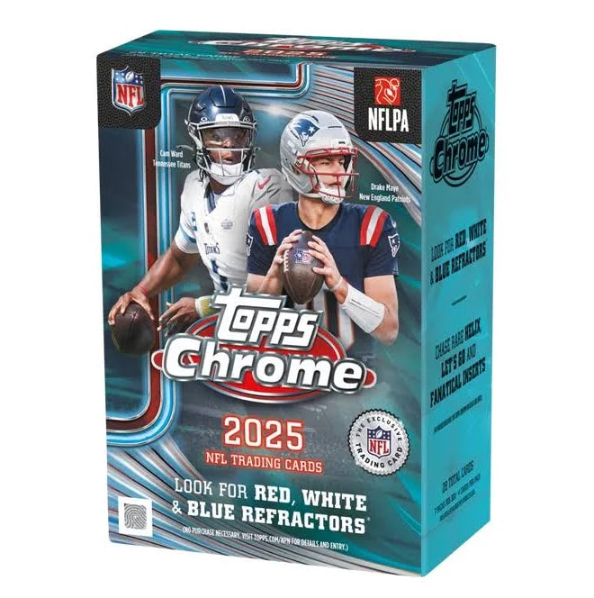 2025 Topps Chrome NFL Football Blaster Box