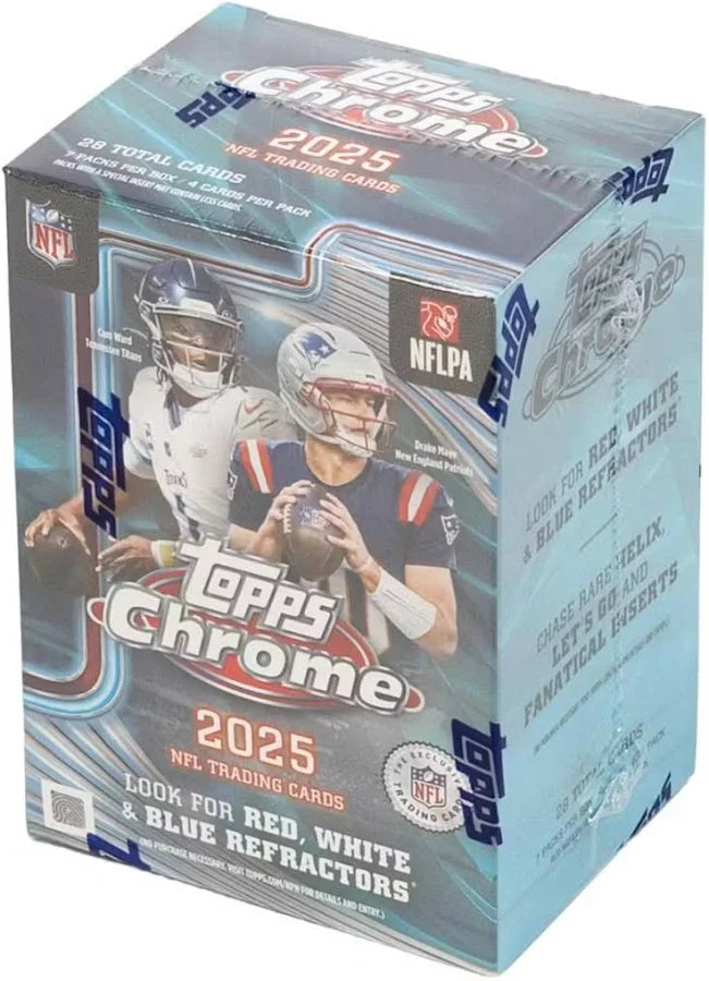 2025 Topps Chrome NFL Football Blaster Box