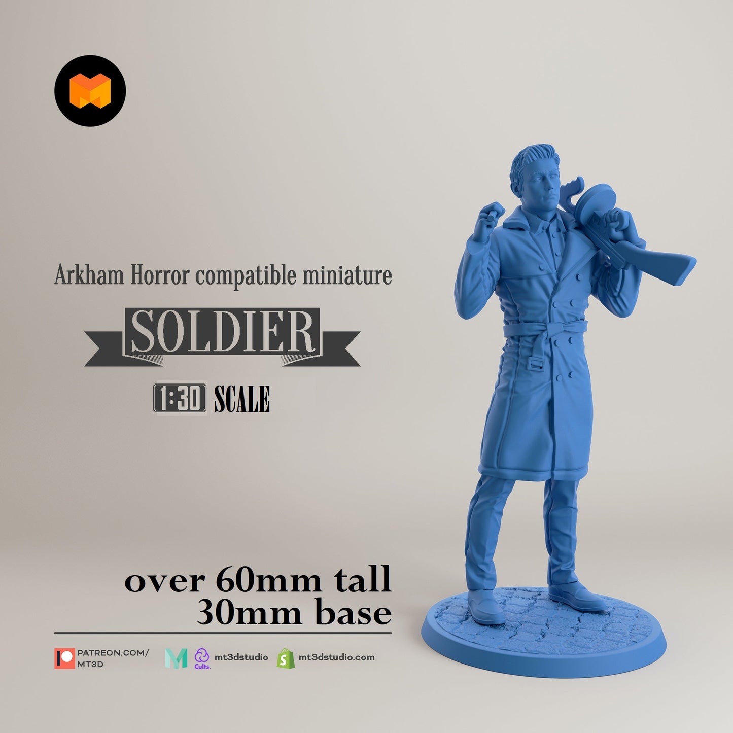 Arkham Compatible Investigator: The Soldier (Mark Harrigan)