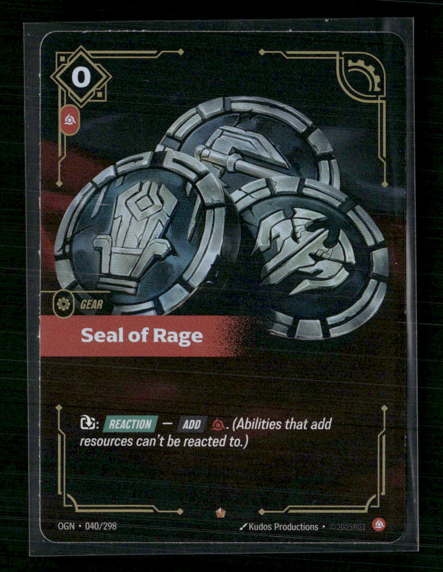 Seal of Rage #0/298 - Riftbound Origins