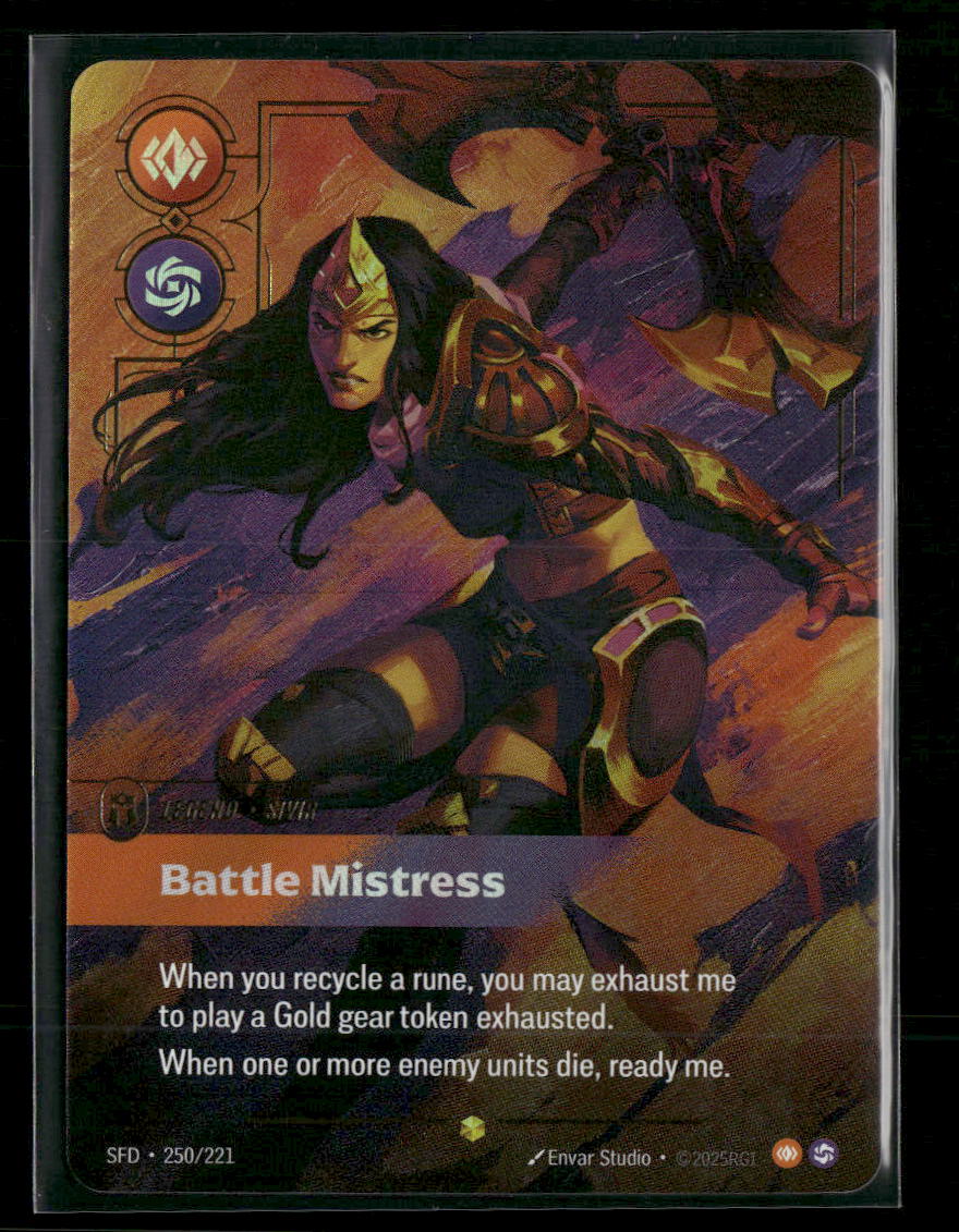 Sivir - Battle Mistress (Overnumbered) #250/221 Foil - Riftbound TCG