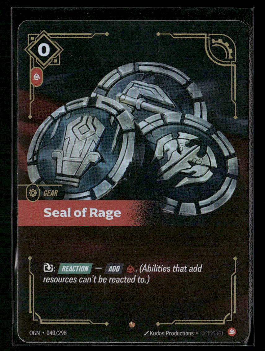 Seal of Rage #221/298 - Riftbound Origins