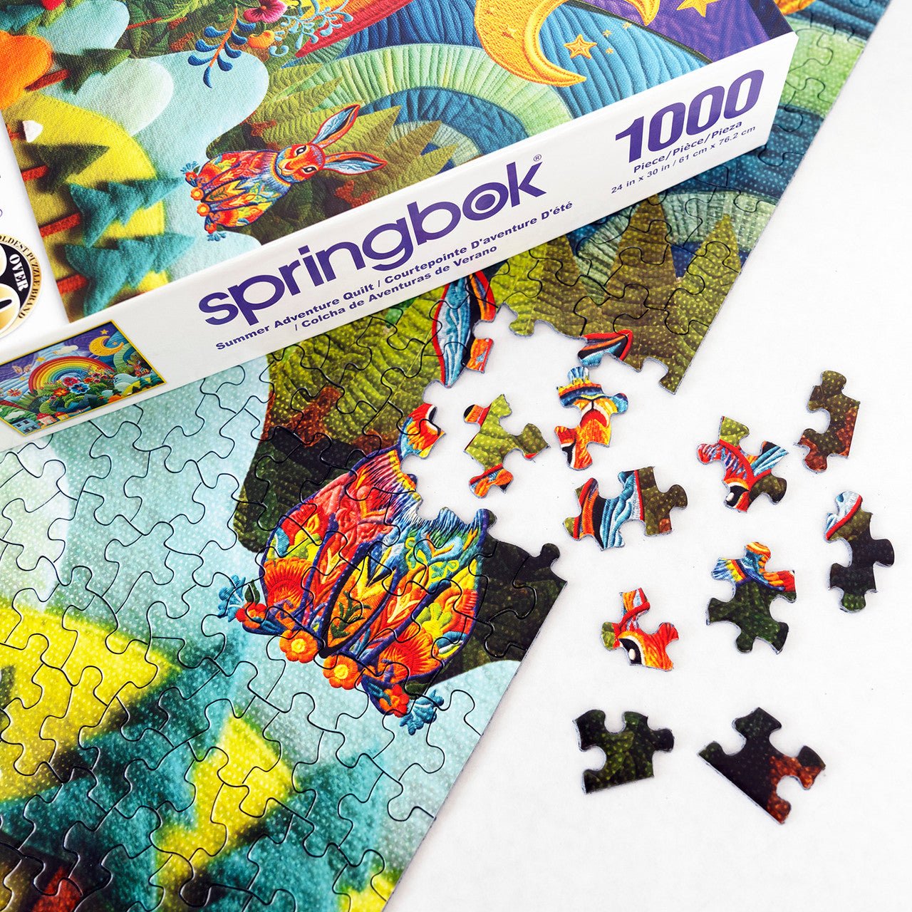 Summer Adventure Quilt 1000 Piece Jigsaw Puzzle by Springbok Puzzles