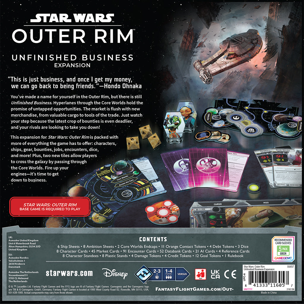 Star Wars: Outer Rim Unfinished Business Expansion