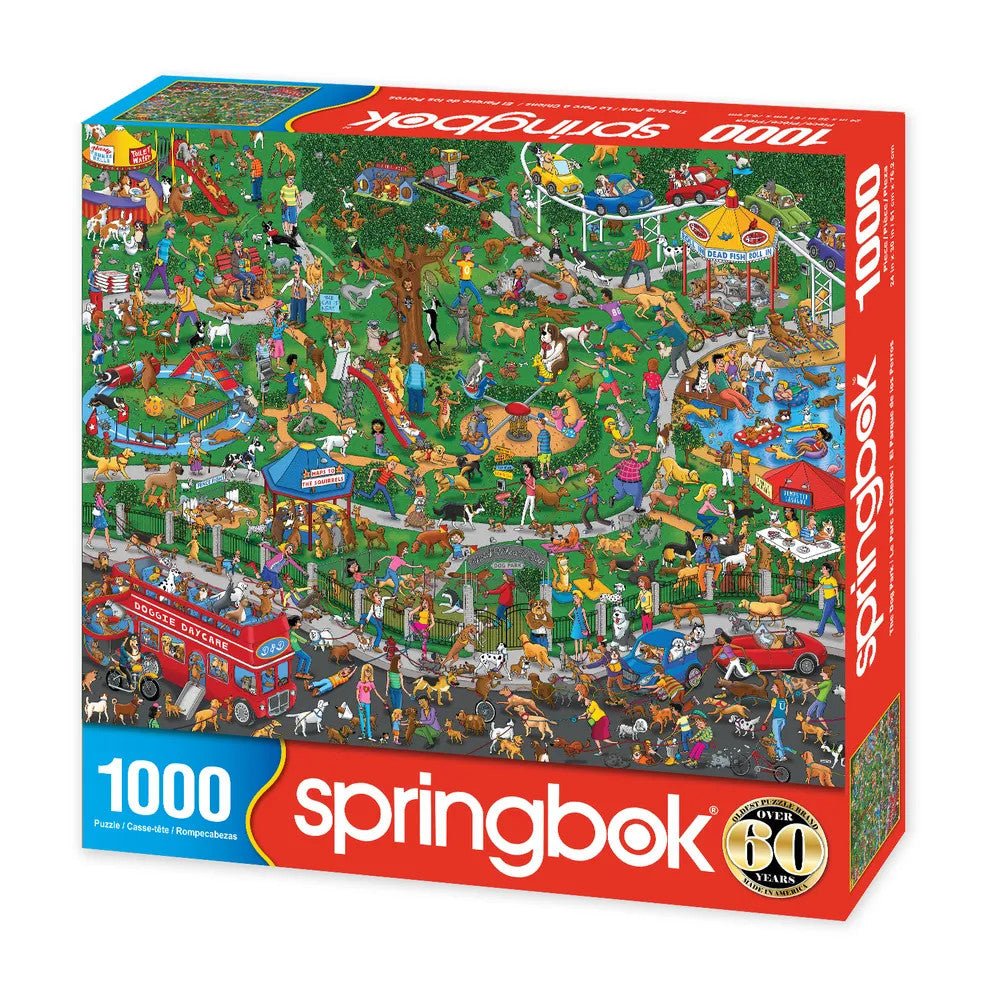The Dog Park 1000 Piece Jigsaw Puzzle | Springbok Puzzles