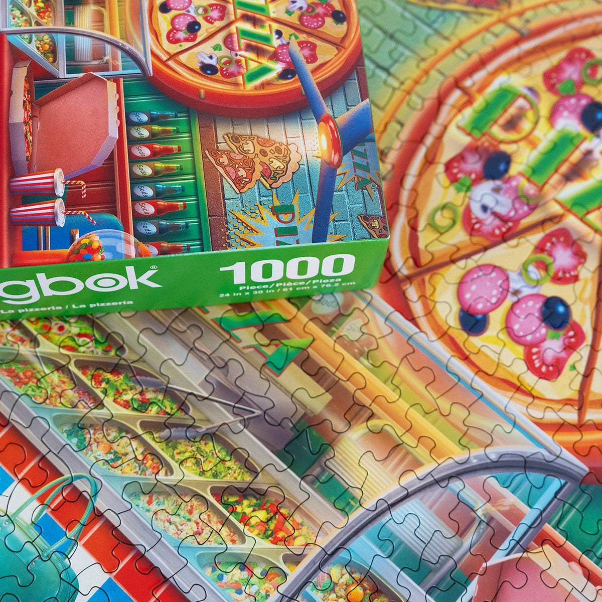 The Pizza Shop 1000 Piece Jigsaw Puzzle by Springbok Puzzles