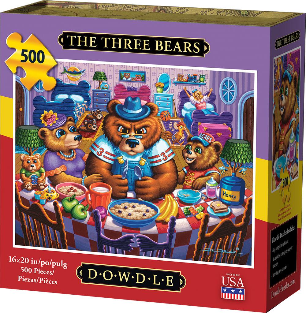 The Three Bears 500 Piece Jigsaw Puzzle by Dowdle