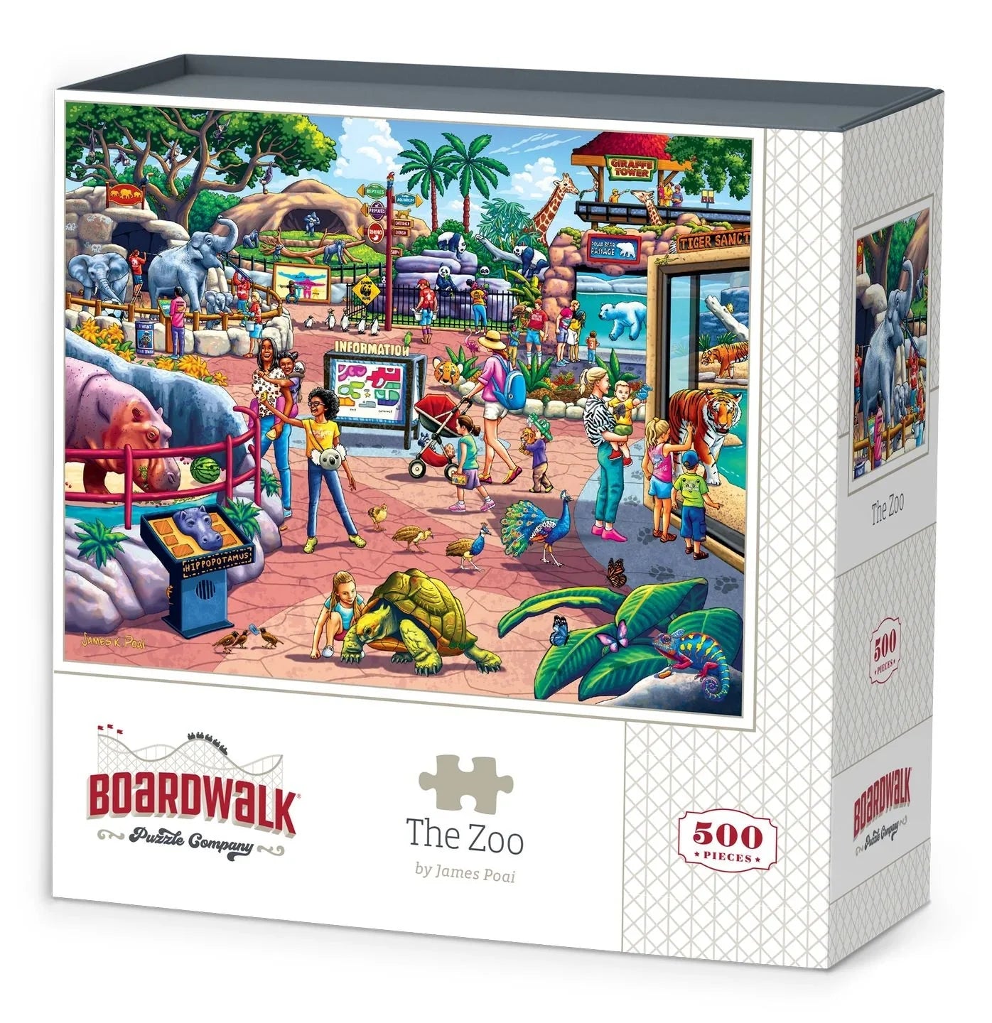 The Zoo 500 Piece Jigsaw Puzzle by Boardwalk Puzzle Company
