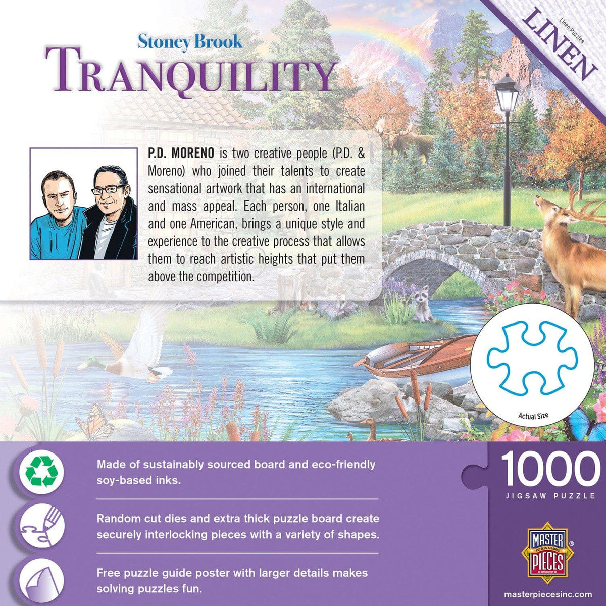 Tranquility - Stoney Brook Cottage 1000 Piece Jigsaw Puzzle by Masterpieces Puzzles