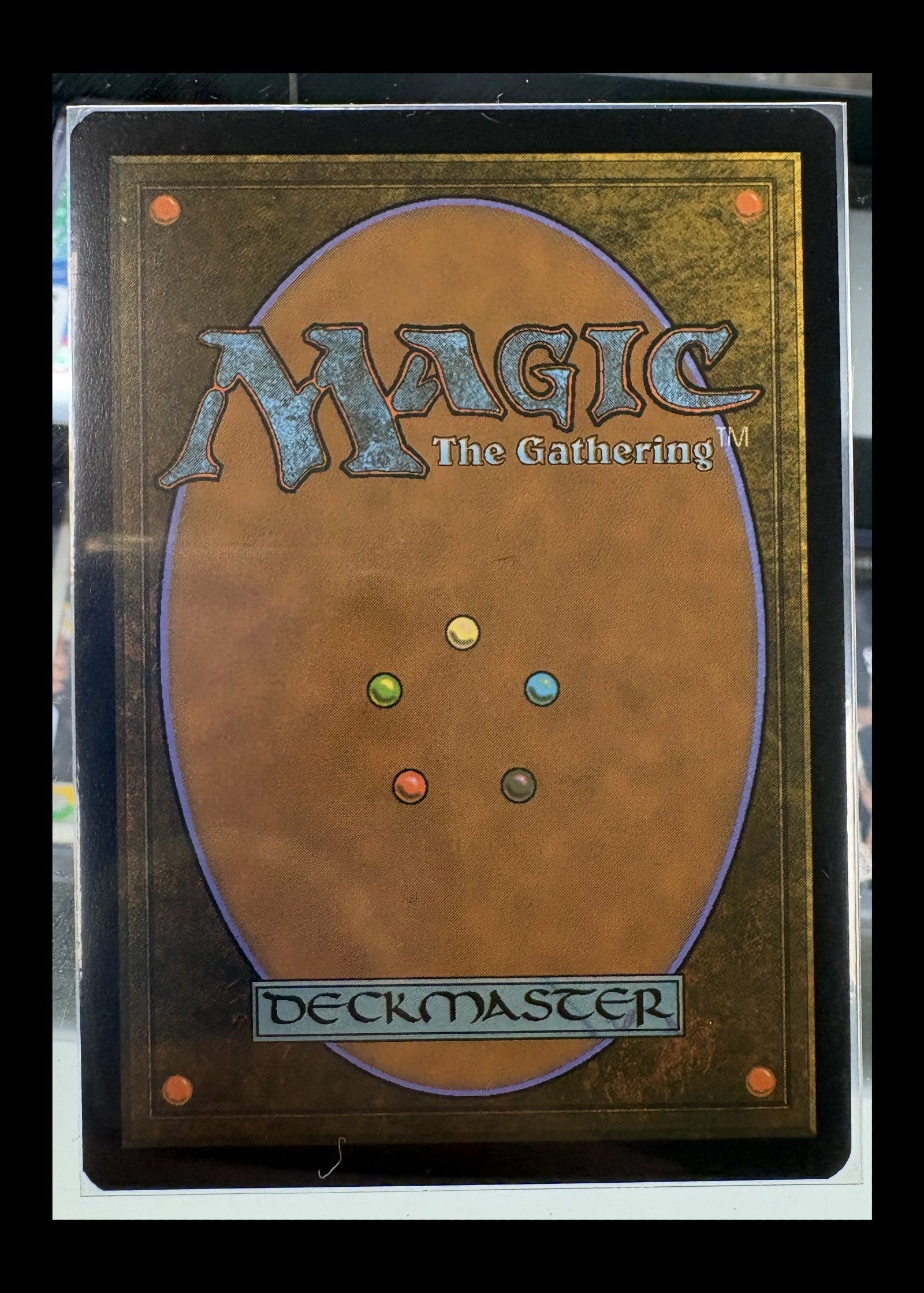 Godless Shrine #533 Unfinity borderless Galaxy Foil Magic card back - full photographed perimeter retained with black safety border