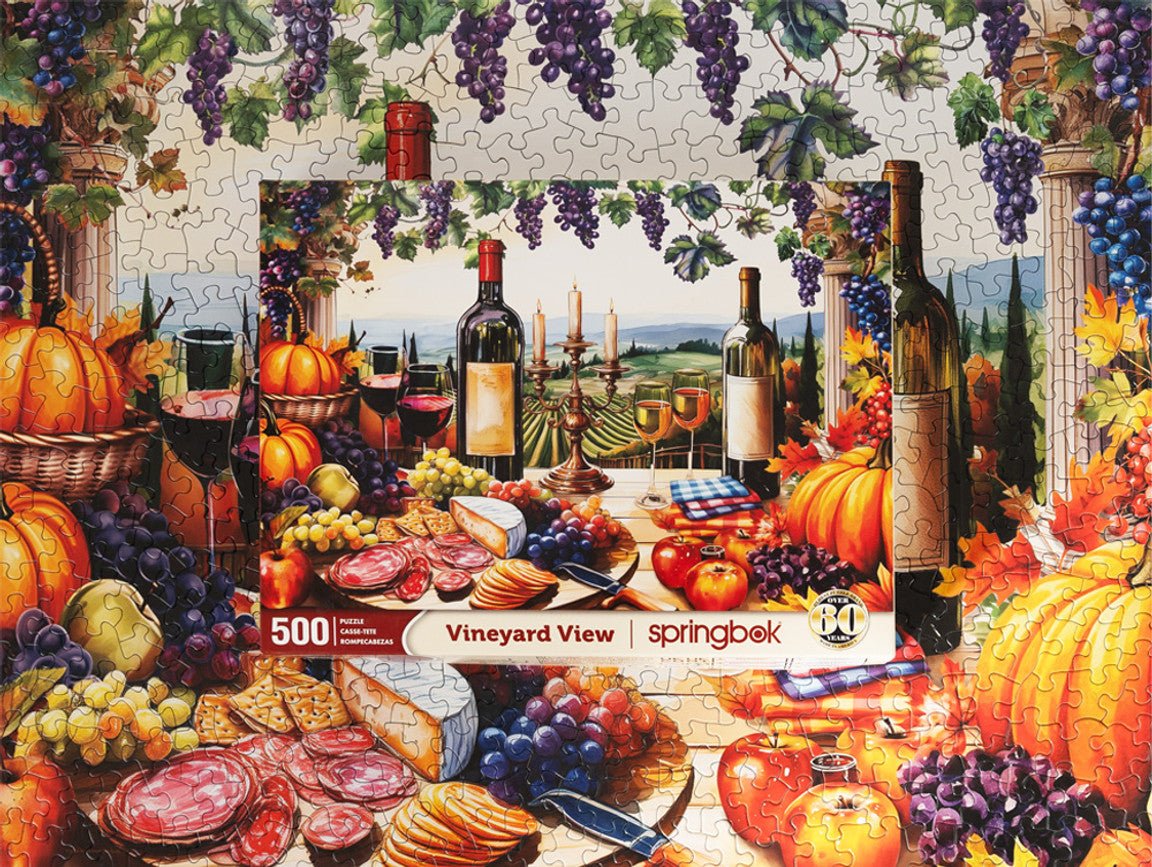 Vineyard View 500 Piece Jigsaw Puzzle | Springbok Puzzles
