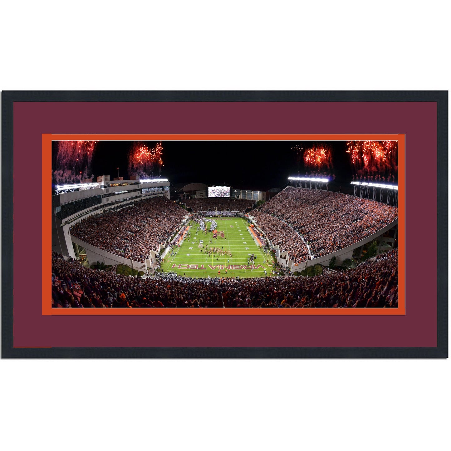 Framed Lane Stadium Virginia Tech Hokies 16x24 NCAA Football Photo Professionally Matted